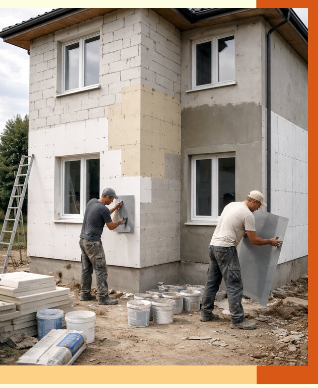 Утепление дома из газобетона в Северодвинске от 4251 руб./м² — заказать у ТепломастерСвр