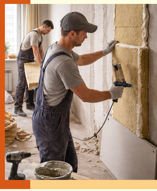 Утепление стен изнутри в Северодвинске — качественно и эффективно